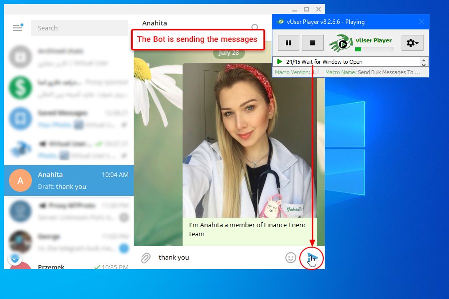 bot vUser Telegram Bulk Sender