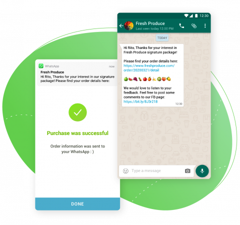 Broadcast Messages & Start Conversations