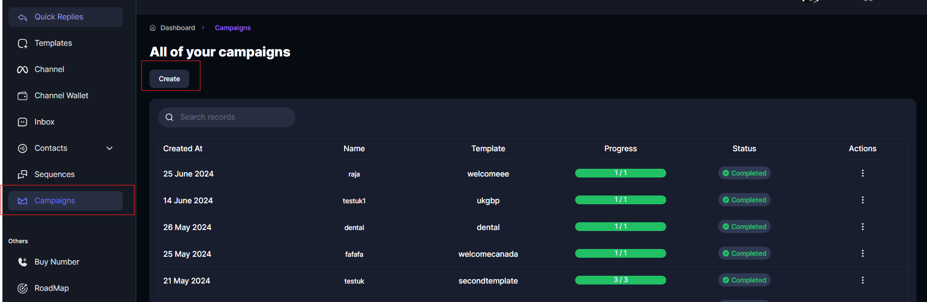 Broadcast Messages