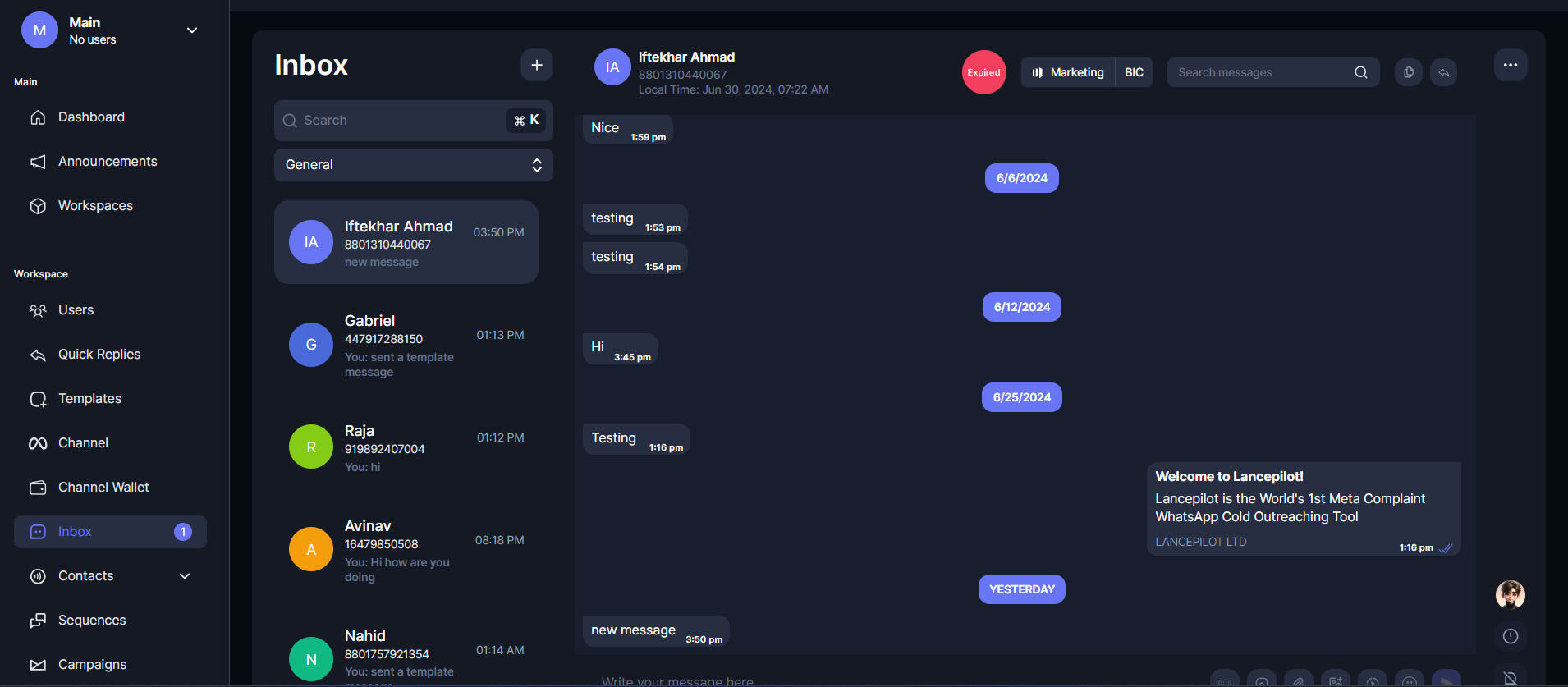 Unified Inbox