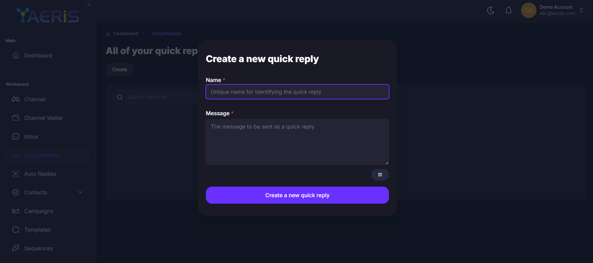 Quick Replies