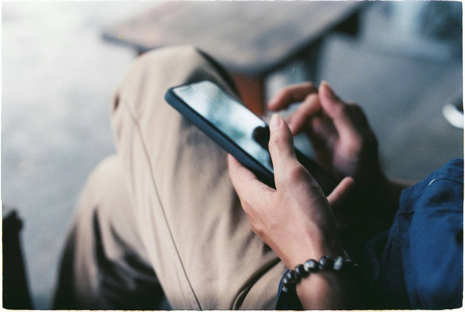 A Person Using a Smartphone